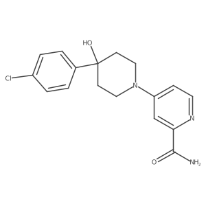 4-[4-(4-Chlorophenyl)-4-hydroxypiperidin-1-yl]pyridine-2-carboxamide结构式