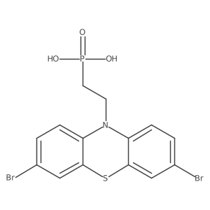 [2-(3,7-Dibromo-10H-phenothiazin-10-yl)ethyl]phosphonic Acid结构式