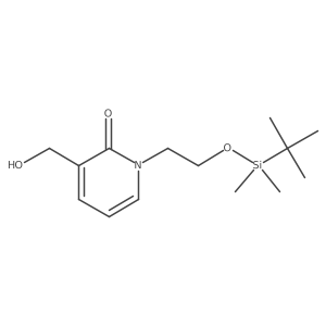 1-(2-((tert-Butyldimethylsilyl)oxy)ethyl)-3-(hydroxymethyl)pyridin-2(1H)-one结构式