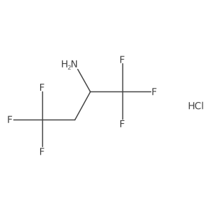 (R)-1,1,1,4,4,4-Hexafluorobutan-2-amine hydrochloride结构式