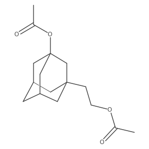 Tricyclo[3.3.1.13,7]decane-1-ethanol, 3-(acetyloxy)-, 1-acetate Structure
