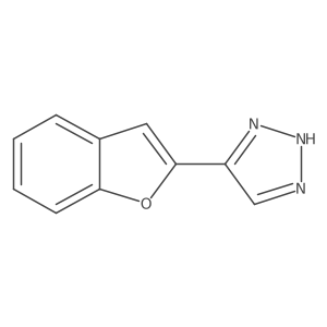 5-(1-benzofuran-2-yl)-1H-1,2,3-triazole结构式