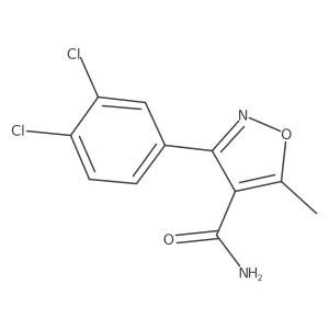 3-(3,4-Dichlorophenyl)-5-methyl-4-isoxazolecarboxamide结构式