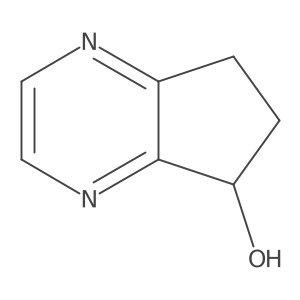 6,7-Dihydro-5H-cyclopenta[b]pyrazin-5-ol Structure