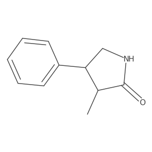 3-Methyl-4-phenylpyrrolidin-2-one结构式