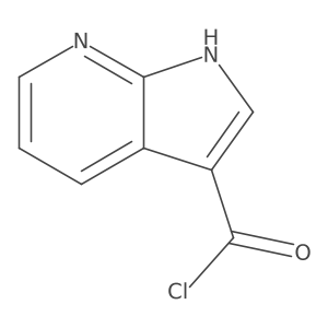 1H-pyrrolo[2,3-b]pyridine-3-carbonyl chloride结构式