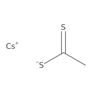 Caesium(1+) ethanethioylsulfanide Structure