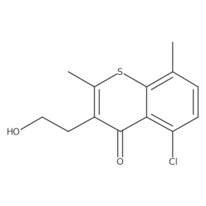 5-Chloro-3-(2-hydroxyethyl)-2,8-dimethyl-4H-1-benzothiopyran-4-one Structure