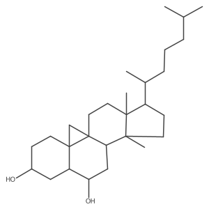 (3I(2),5I+/-,6I+/-)-14-Methyl-9,19-cyclocholestane-3,6-diol Structure