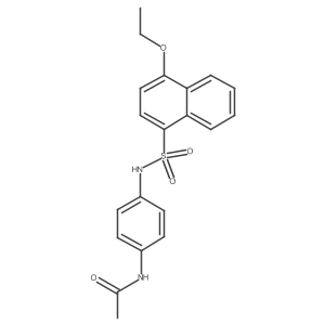 N-[4-(4-ethoxynaphthalene-1-sulfonamido)phenyl]acetamide Structure