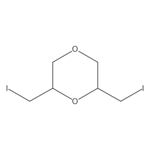 rel-(2R,6R)-2,6-Bis(iodomethyl)-1,4-dioxane Structure