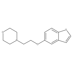4-(2-(Benzo[b]thiophen-5-yloxy)ethyl)morpholine结构式