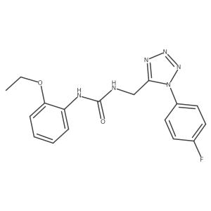 1-(2-ethoxyphenyl)-3-((1-(4-fluorophenyl)-1H-tetrazol-5-yl)methyl)urea结构式