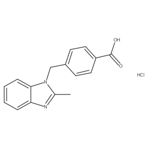 4-[(2-methyl-1H-benzimidazol-1-yl)methyl]benzoic acid hydrochloride Structure