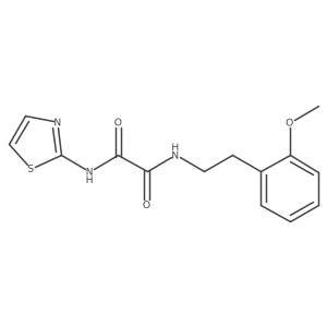 N1-(2-methoxyphenethyl)-N2-(thiazol-2-yl)oxalamide Structure