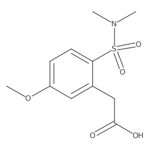 2-[(Dimethylamino)sulfonyl]-5-methoxybenzeneacetic acid Structure