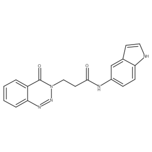 N~1~-(1H-indol-5-yl)-3-[4-oxo-1,2,3-benzotriazin-3(4H)-yl]propanamide Structure