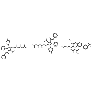 Amlodipine, atorvastatin drug combination结构式