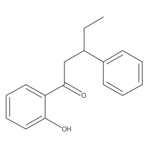 1-(2-Hydroxyphenyl)-3-phenylpentan-1-one结构式