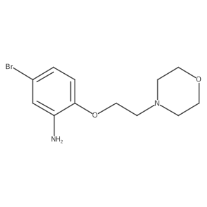 5-Bromo-2-[2-(4-morpholinyl)ethoxy]aniline结构式
