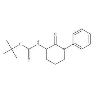 tert-Butyl (2-oxo-1-phenylpiperidin-3-yl)carbamate结构式
