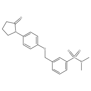 N,N-Dimethyl-3-[[4-(2-oxo-1-pyrrolidinyl)phenoxy]methyl]benzenesulfonamide结构式