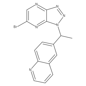 6-[1-(6-Bromo-1H-1,2,3-triazolo[4,5-b]pyrazin-1-yl)ethyl]quinoline结构式