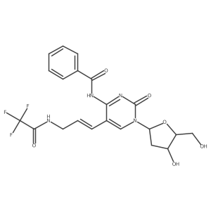 N4-benzoyl-5-(3-trifluoroacetylaminopropenyl)-2'-deoxycytidine Structure