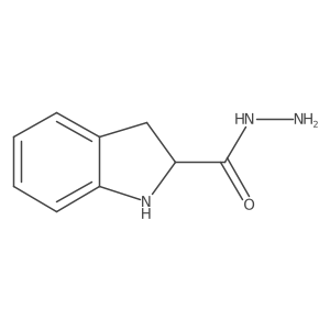 1H-Indole-2-carboxylic acid, 2,3-dihydro-, hydrazide结构式