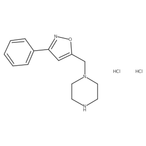 1-[(3-Phenyl-1,2-oxazol-5-yl)methyl]piperazine dihydrochloride结构式