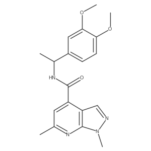 N-[1-(3,4-dimethoxyphenyl)ethyl]-1,6-dimethyl-1H-pyrazolo[3,4-b]pyridine-4-carboxamide Structure