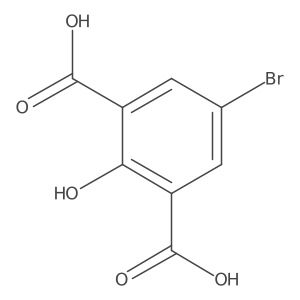 5-Bromo-2-hydroxyisophthalic acid结构式