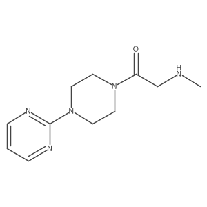 2-(Methylamino)-1-(4-(pyrimidin-2-yl)piperazin-1-yl)ethan-1-one Structure