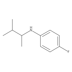 4-fluoro-N-(3-methylbutan-2-yl)aniline结构式