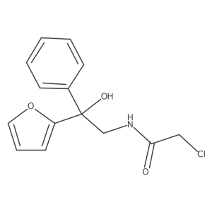 Acetamide, 2-chloro-N-[2-(2-furanyl)-2-hydroxy-2-phenylethyl]-结构式