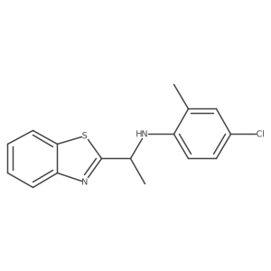 N-(4-Chloro-2-methylphenyl)-I+/--methyl-2-benzothiazolemethanamine Structure