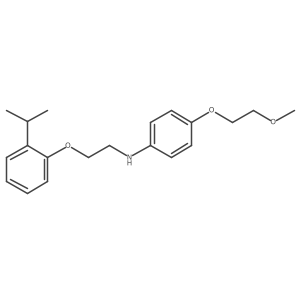 N-[2-(2-Isopropylphenoxy)ethyl]-4-(2-methoxyethoxy)aniline Structure