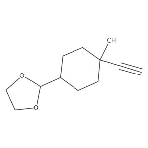 4-(1,3-Dioxolan-2-yl)-1-ethynylcyclohexanol Structure
