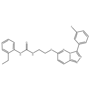 1-(2-Ethylphenyl)-3-(2-{[3-(3-fluorophenyl)-[1,2,4]triazolo[4,3-b]pyridazin-6-yl]oxy}ethyl)urea Structure