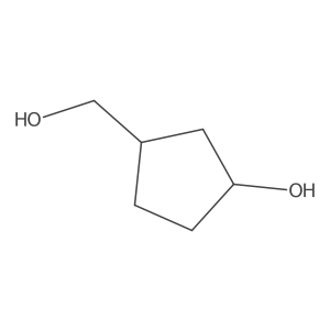 (1R,3R)-3-(Hydroxymethyl)cyclopentan-1-ol结构式