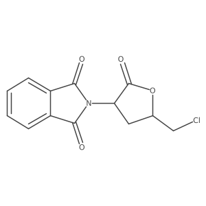2-Isoindolineacetic acid, I+/--(3-chloro-2-hydroxypropyl)-1,3-dioxo-, I(3)-lactone结构式