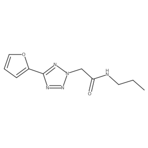 2-(5-(Furan-2-yl)-2h-tetrazol-2-yl)-N-propylacetamide结构式