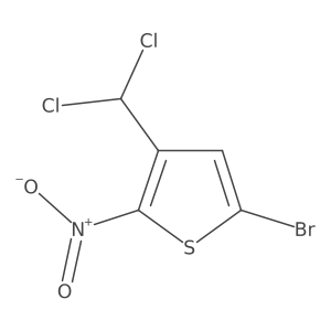 5-Bromo-3-(dichloromethyl)-2-nitrothiophene Structure