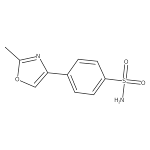 4-(2-Methyl-1,3-oxazol-4-yl)benzene-1-sulfonamide结构式