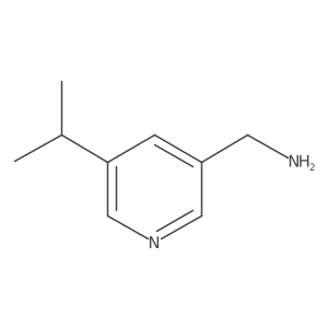 (5-Isopropylpyridin-3-yl)methanamine Structure