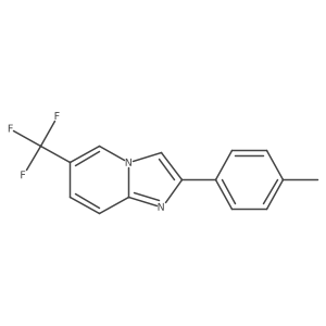 2-(p-Tolyl)-6-(trifluoromethyl)imidazo[1,2-a]pyridine结构式