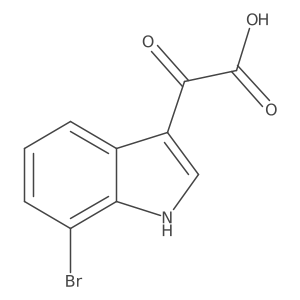 2-(7-Bromo-3-indolyl)-2-oxoacetic Acid Structure