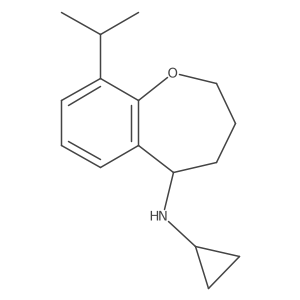 N-cyclopropyl-9-propan-2-yl-2,3,4,5-tetrahydro-1-benzoxepin-5-amine结构式