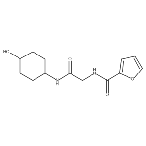 N-[2-[(4-Hydroxycyclohexyl)amino]-2-oxoethyl]-2-furancarboxamide Structure