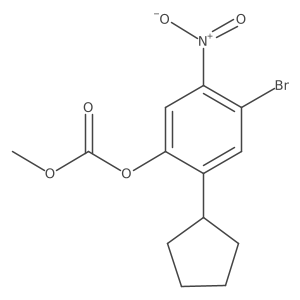 4-Bromo-2-cyclopentyl-5-nitrophenyl methyl carbonate Structure